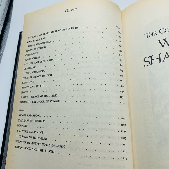 Vintage The Complete Works of William Shakespeare 1990 Book - Picture 10 of 15